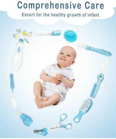 Artibear 18-in-1 Baby Healthcare & Grooming Kit - Portable Nursery Care Set with Electric Nails Clipper (Blue) for Newborn Boy & Girl - Buy Online on SooperMarket.com