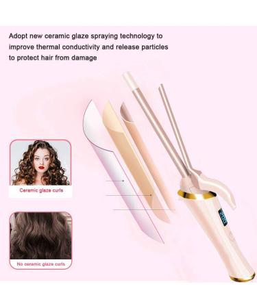 Buy Curling Iron & Wand - Mini Hair Curler with 9mm Ceramic Barrel for Tight Curls - LCD Temperature Display - Ideal for Short & Long Hair - Buy Online on SooperMarket.com