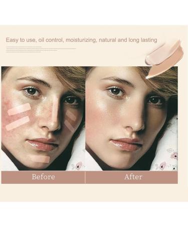 GL-Turelifes Mushroom Head CC Cream Air Cushion Foundation Water Feeling Flawless BB Cream Moisturizing Oil Control Long Lasting Lightweight & Smoothing Natural Concealer (F-02 Natural 0.53 Oz) 15 g (Pack of 1) F-02 Natural - Buy Online on SooperMarket.com
