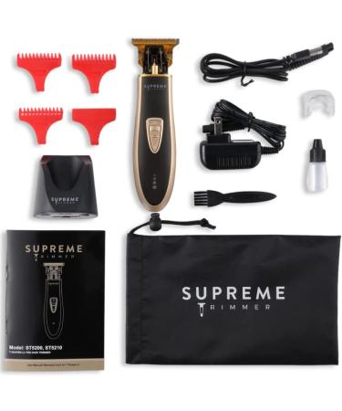 Supreme Trimmer ST5210 Men's Hair Clipper - Professional Cordless Barber Liner for Beard & Hair - Gold T-Shaper Li with Extra Blade - Buy Online on SooperMarket.com
