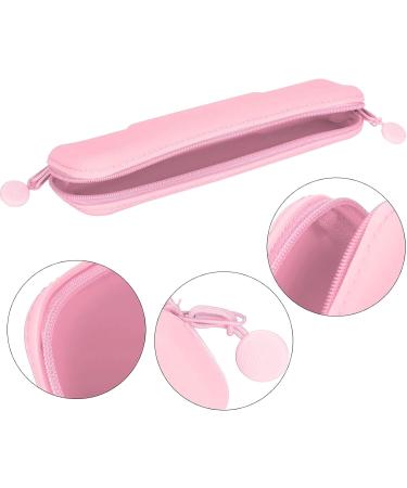 TOPINCN Silicone Pencil Case & Brush Bag - Mini Pink Accessories Organizer for School & Travel - Buy Online on SooperMarket.com