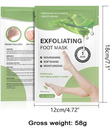 3 Pairs Foot Peel Mask Socks - Hydrating Foot Spa Treatment for Dry & Cracked Feet - Cornea Removal & Moisturizing Effects for Men & Women - Buy Online on SooperMarket.com
