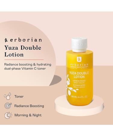 Erborian Yuza Double Lotion | Radiance-Boosting Vitamin C Toner | Hydrating Dual-Phase Face Lotion for All Skin Types - 6.4 Fl Oz - Buy Online on SooperMarket.com
