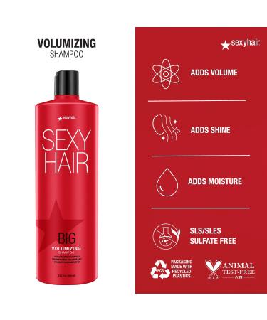 SexyHair Big Volumizing Shampoo/Conditioner | Provides Moisture and Hydration | SLS & SLES Sulfate Free | All Hair Types - Buy Online on SooperMarket.com