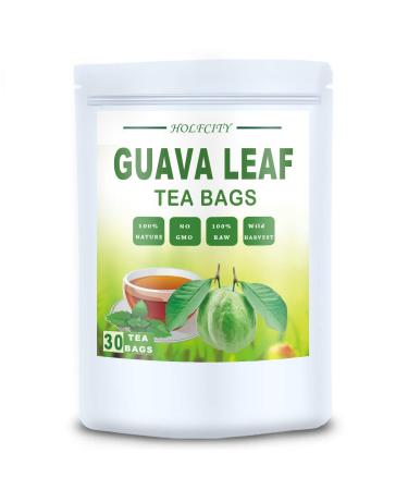 Guava Leaf Fruit Tea Bags, 30 Tea Bags, Natural Guava Herbal Tea(Pack of 1) (30 count)