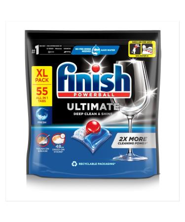 Finish Ultimate All In One Regular Dishwasher Tablets 55pk