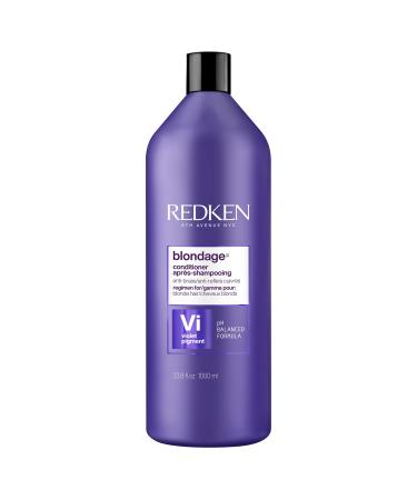 Redken Color Extend Blondage Color Depositing Purple Conditioner | Hair Toner For Blonde Hair | Neutralizes Brass & Moisturizes Hair | With Pure Violet Pigments 33.8 Fl Oz (Pack of 1)
