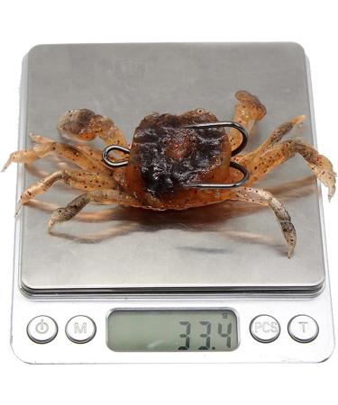 3Pcs 3D Simulation Crab Soft Lures with Sharp Double Hooks for Sea Fishing - Style3 - Buy Online on SooperMarket.com
