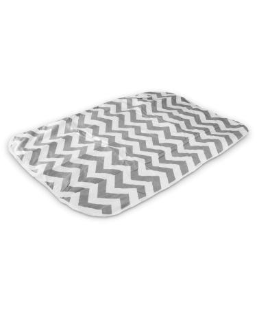 Breathable Washable Baby Diaper Wrap Pad | 50x70 cm Zigzag Gray | Reusable Infant & Toddler Ceiling Pad - Buy Online on SooperMarket.com