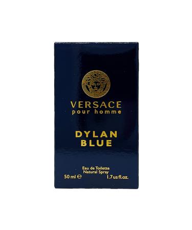 Versace Dylan Blue Eau De Toilette Spray for Men 1.7 Ounce aromatic fougere 1.7 Fl Oz (Pack of 1)