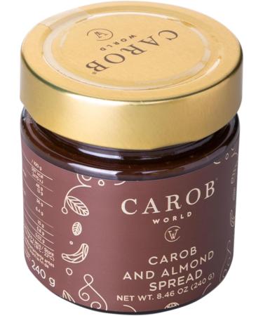 : Carob and Almond Spread | Gluten-Free & No Added Sugar | 240g - Buy Online on SooperMarket.com