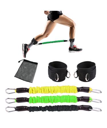 Pilipane Ankle Resistant Bands with Cuffs Glutes Workout Equipment Legs Resistant Bands for Kickbacks Hip Glute Training Exercises for Home Workouts and Fitness Training for Women and Men