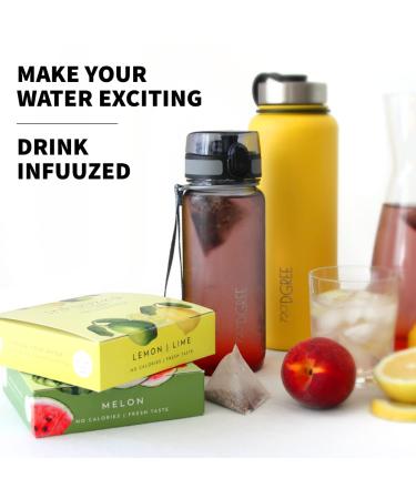 720 DGree Infuuzed Raspberry - Sugar-Free Calorie-Free Drink Alternative - 20 Bags (10+ Liters) - Perfect for Bottles - Buy Online on SooperMarket.com