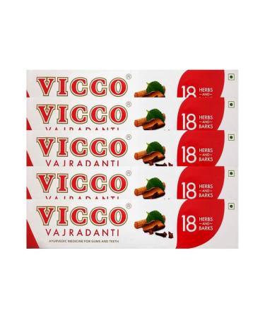 Vicco Herbal Toothpaste (Pack of 5)