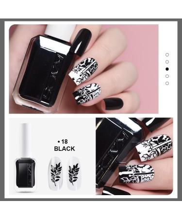 4 Colours 10ml Nail Polish Set Printed Jelly Nail polish Gold silver metallic colors Nail Pigment Polish Lacquer Nail Art Design Drawing Tool - Buy Online on SooperMarket.com