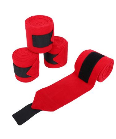 4PCS ELASIC HORSE WRAP Bandage Cohensive Wrap Alternative Horse Bandages Reiterpolo Wraps For Horses Violation Protection and leg support Bandage for training drilling & training