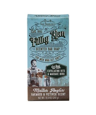 San Francisco Soap Company Filthy Man Scented Bar Soap (Master Angler Oak Moss and Vetiver)