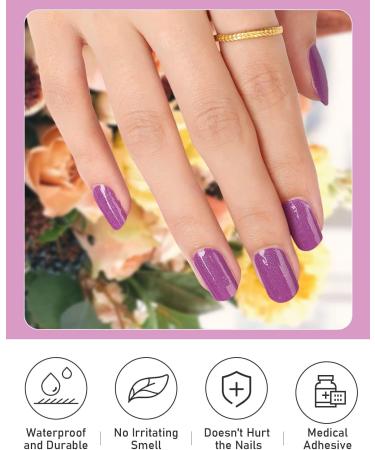 Kalolary Gel Nail Polish Strips Nail Gel Art Sticker Waterproof Full Nail Wraps Decal Sets with Scissors Nail File and Stick for Women Girls Nail Art Decor (UV/LED Lamp Required)-4 - Buy Online on SooperMarket.com