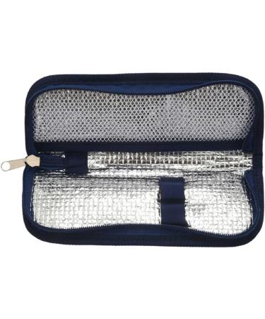 yuoseg 2PCS Insulin Cooler Travel Case Diabetic Medication Organizer Cooler Bag Navy Blue Navy Blue - Buy Online on SooperMarket.com