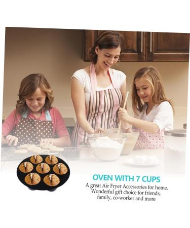 MAGICLULU Silicone Muffin Cake Cups 4 Pcs Silicone Cake Cup Liner Donut Silica Gel Silicone Muffin Cake Cup 15.5X15.5X4CMx2pcs Blackx2pcs - Buy Online on SooperMarket.com