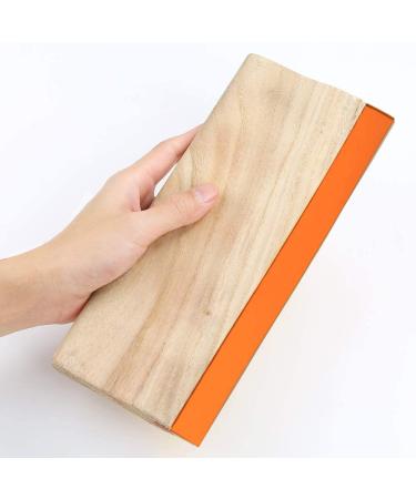 Caydo 2-Piece Screen Printing Squeegee Set - 75 Durometer Wooden Ink Scraper - 9.4 and 5.9 Inch Sizes - Buy Online on SooperMarket.com