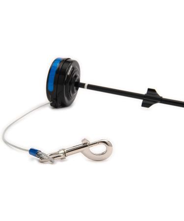 Lixit Animal Care Retractable Cable Ties - Medium (25-80 lbs) - Durable Black Pet Tie Downs for Secure Animal Control - Buy Online on SooperMarket.com