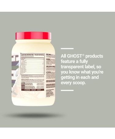 GHOST Vegan Protein Powder - 2lb 20g of Protein - Plant-Based Pea & Organic Pumpkin Protein - Post Workout & Nutrition Shakes Smoothies & Baking - Soy & Gluten-Free (Pancake Batter) - Buy Online on SooperMarket.com