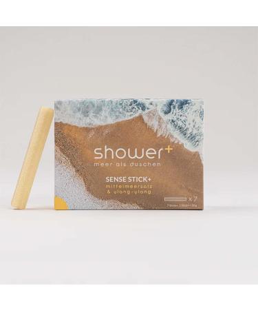 shower+ Salt Shower Sticks+ | 7 Pack Sense Stick+ | Mediterranean Salt & Ylang-Ylang Ylang Ylang 7 Sticks+
