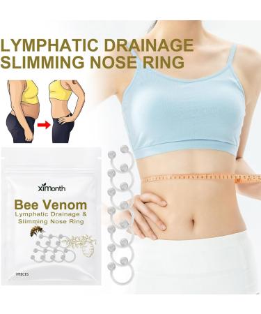 Bee Venom Lymphatic Drainage And Slimming Nose Ring Bee Venom Lymphatic Drainage Nose Ring Firming Essential Oil Ring For Women Men Body Care Products Shape Tighten The Skin (7PCS) - Buy Online on SooperMarket.com