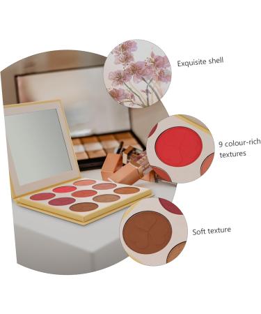 WOONEKY 1pc 9 Loose Powder Makeup Palette 9 Blush Shade Matte Powder Blush Press Powder Makeup Face Blushe - Buy Online on SooperMarket.com