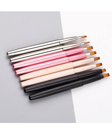 Travel Retractable Lip Brush Applicators Flat For Lipstick Gloss Creams Portable With Cap Professional Makeup Brush Tool Lipstick Brush Applicator Wands With Cap Retractable For Makeup Disposable - Buy Online on SooperMarket.com
