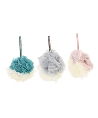 Angoily 1 Set 3pcs Bath Ball Bath Flower Small Bath Ball Shower Bath Flower Mesh Shower Sponge Bath Shower Sponge Bath Loofah Sponges Shower Bath Balls Pouf Clean Rope