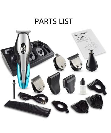 JewelryWe 11-in-1 Men's Shaver & Trimmer Grooming Kit - Waterproof Cordless Beard & Nose Hair Groomer - Buy Online on SooperMarket.com