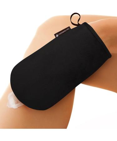 Ultimitt Double Self Tanning Applicator Mitts Set - Streak-Free Sunless Tan Gloves for Indoor Use - Reusable Microfiber Cloths in Holographic Bag - Buy Online on SooperMarket.com