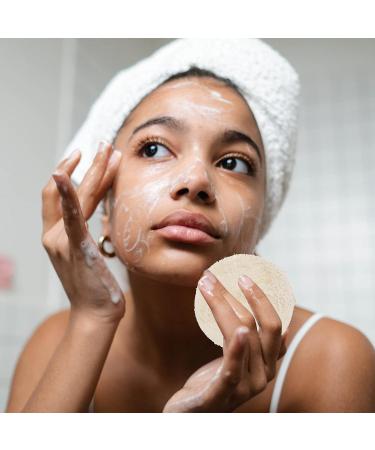 11Pcs Exfoliating Face Loofah Sponge Set - Facial Cleansing Scrubber & Bath Pads for Spa & Shower - Buy Online on SooperMarket.com