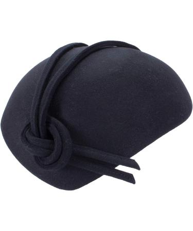 Lawliet Black Teardrop Women's Felt Fascinator Tam Beret Casque Cocktail Hat - Buy Online on SooperMarket.com