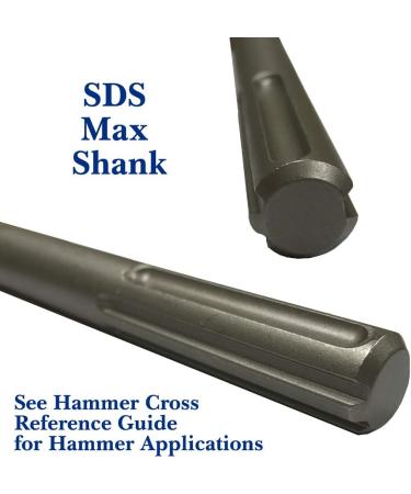 Champion Chisel 24-Inch SDS Max Moil Point Chisel - Hardened Steel - Impact Resistant - Laser Etched Part Numbers - Buy Online on SooperMarket.com