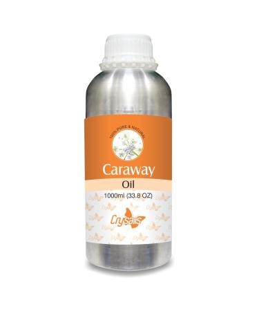 Crysalis Caraway Pure Essential Oil (Carum carvi) Steam Distilled Essential Oil -1000ml 1.00 l (Pack of 1)