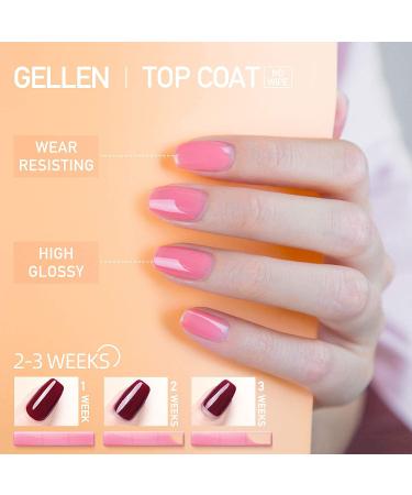Gellen Nail Dehydrator Primer & Top/Base Coats Kit - Fast Air Dry, Strengthening System for Acrylics, Builder Gel Polish - Superior Protein Bonding - Buy Online on SooperMarket.com