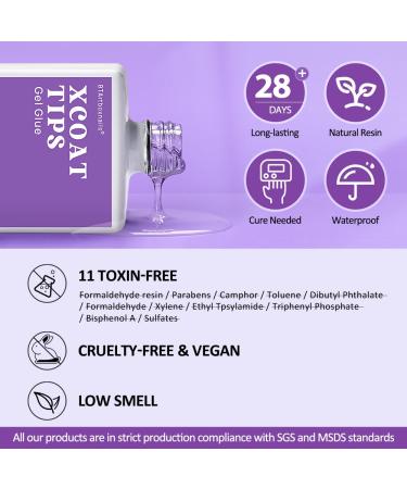 btartboxnails Nail Tips Builder Gel Set - 15ml Long Lasting Gel for French Tips Top Coat & Glue - 30+ Days Durable Nail Solutions - Buy Online on SooperMarket.com
