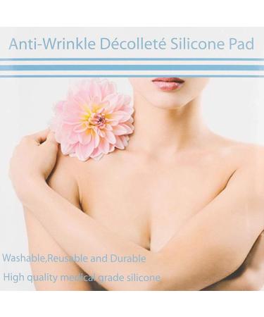 Silicone D collet Pad - Anti-Wrinkle & Lifting Transparent Self-Adhesive Chest Pad | Washable & Reusable (Heart Shape) - International Shipping Available - Buy Online on SooperMarket.com