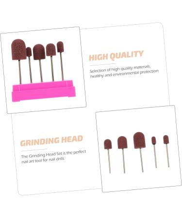 Anneome 1 Set Nail Sand Ring Cap Nail Cuticle Drill Bit Nail File Bits Portable Drill Kit U as Acrilicas Nail Salon Accessory Nail Drill Bits Pro Tools Foot Head Box 8x6cm Rosy - Buy Online on SooperMarket.com