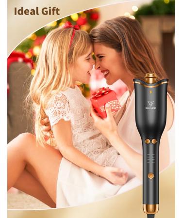 GHKJOK Automatic Curling Iron for Long Hair - 1 Ceramic Barrel 4 Heat Settings & 3 Timers Fast Heating Hair Curler - Ideal for Women - Shop Internationally - Buy Online on SooperMarket.com
