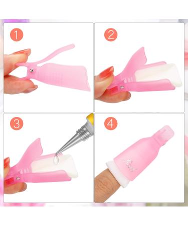 G2PLUS Gel Nail Remover Clips - 10 PCS Plastic Soak Off Finger Clips for Gel Nail Polish Removal - Pink - Buy Online on SooperMarket.com