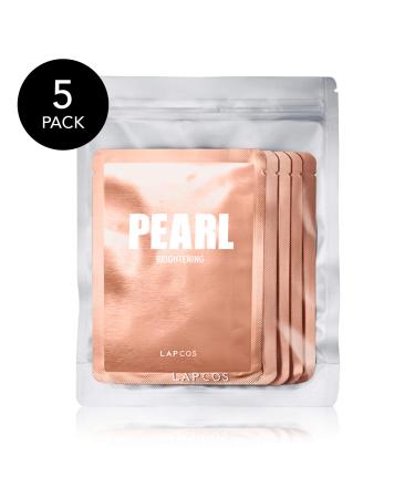 Lapcos Pearl Brightening Daily Skin Beauty Mask - 5 Sheets (0.81 fl oz each) for Radiant Skin - Buy Online on SooperMarket.com
