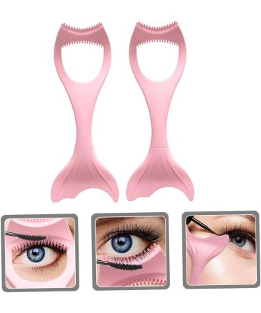 Healeved 8 Pcs Mascara Brush Lash Tool Eyeliner Aid Makeup Lipstick Mascara Eyelash Shield Pink - Buy Online on SooperMarket.com
