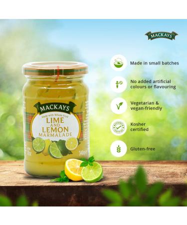 Mackays Lime & Lemon Marmalade 12 Oz - Tangy Citrus Jam for Breakfasts - Buy Online on SooperMarket.com