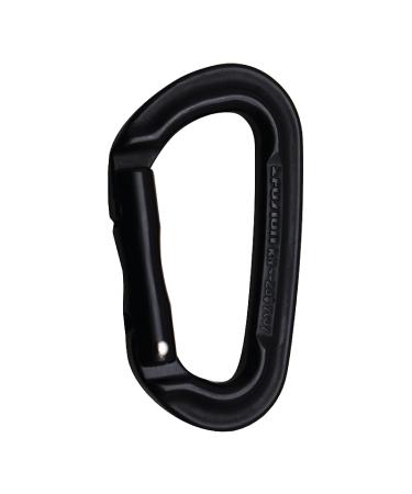 Fusion Contigua Straight Non-Locking Gate Carabiner Black