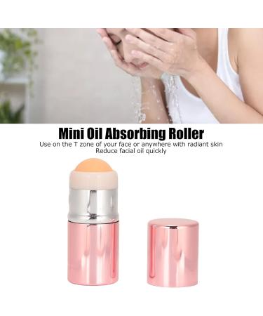 Pink Oil Absorbing Roller Reusable Oil Control Stone Roller for Skin Massage Volcanic Stone Facial Cleansing Roller for Skin Care Portable Mini Oil Control Roller for Women Girls - Buy Online on SooperMarket.com