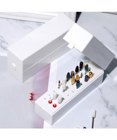 30 Holes Nail Drill Holder Nail Grinding Head Storage Box Nail Cutter Bit Holder Nail Cutter Bit Storage Box for Nail Cutter Attachment Bit Dustproof - Buy Online on SooperMarket.com